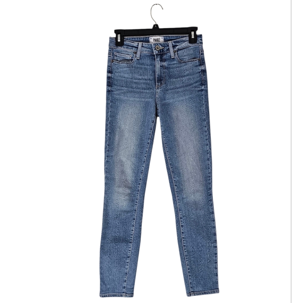 PAIGE Hoxton Ankle Skinny Light Blue High Rise Jeans‎ 25 Preowned